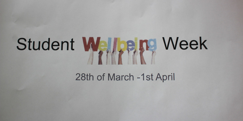 Student Wellbeing Week 2022 Sign